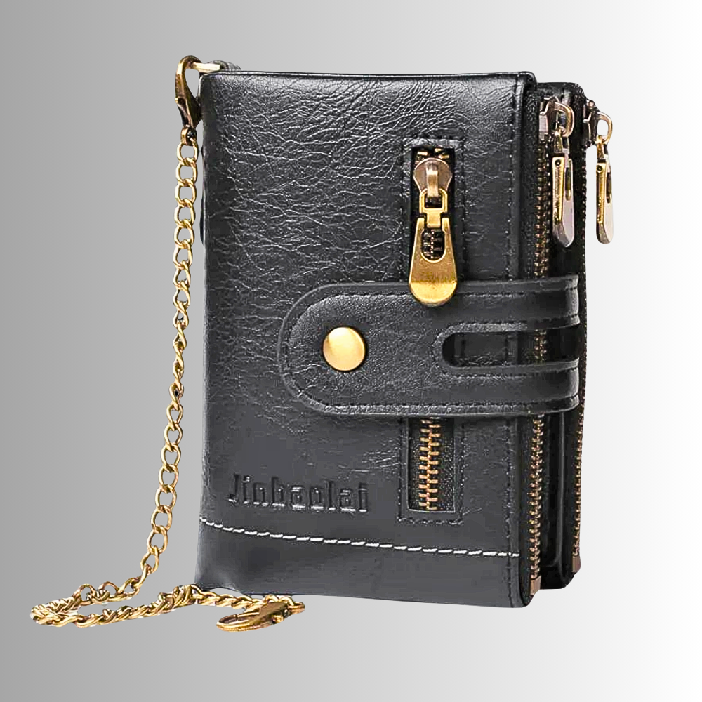 Mini Wallet Anti-Pickpocketing in Genuine Cowhide