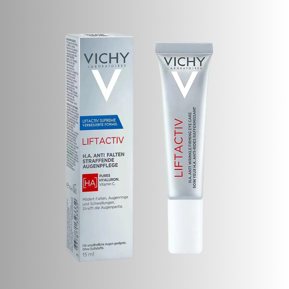 Crema Contorno Occhi Vichy con Acido Ialuronico, Vitamina C e Caffeina