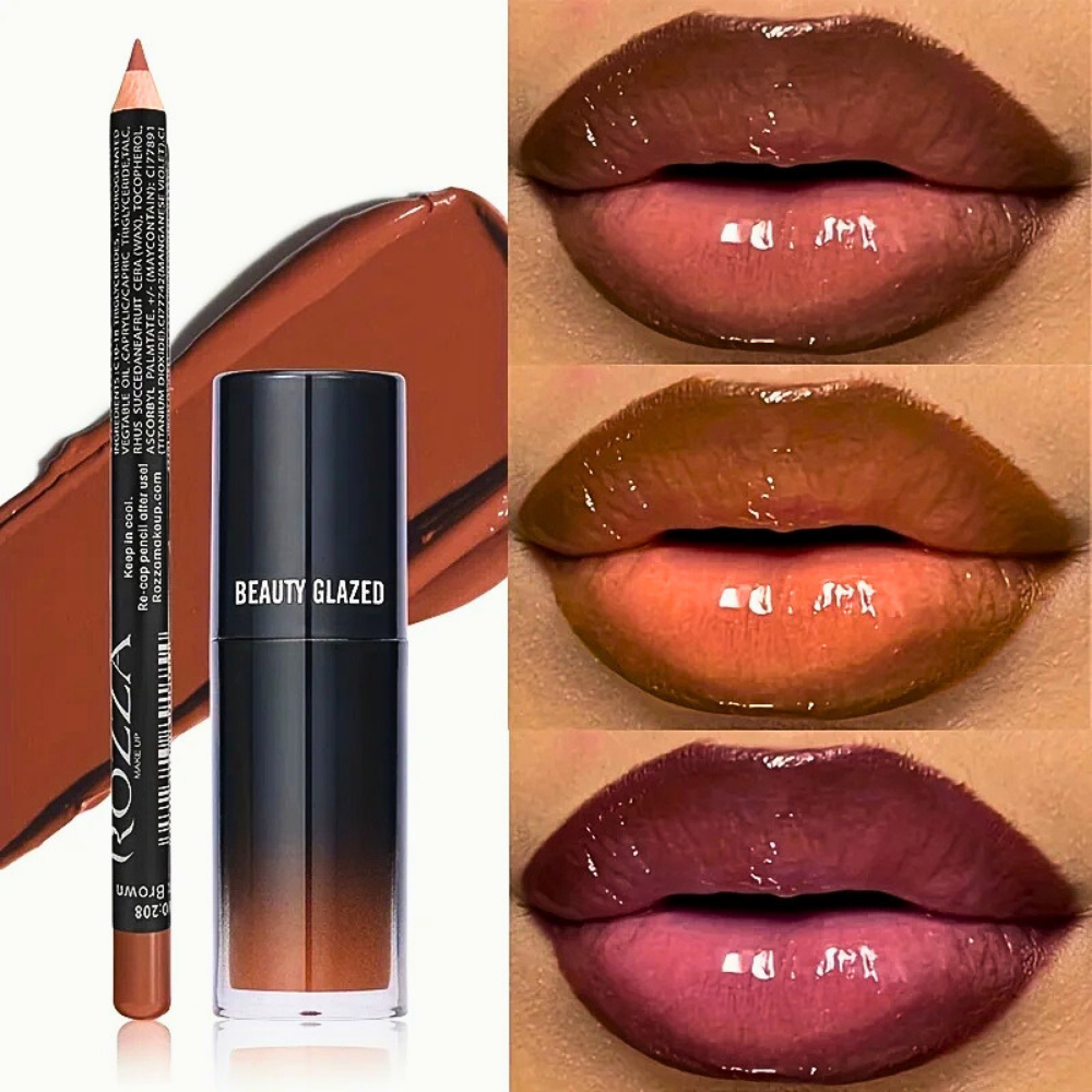 Set di Lip Liner e Gloss con Squalane Vegetale