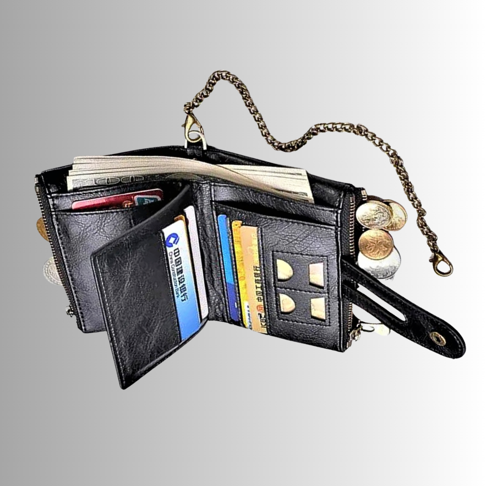 Mini Wallet Anti-Pickpocketing in Genuine Cowhide