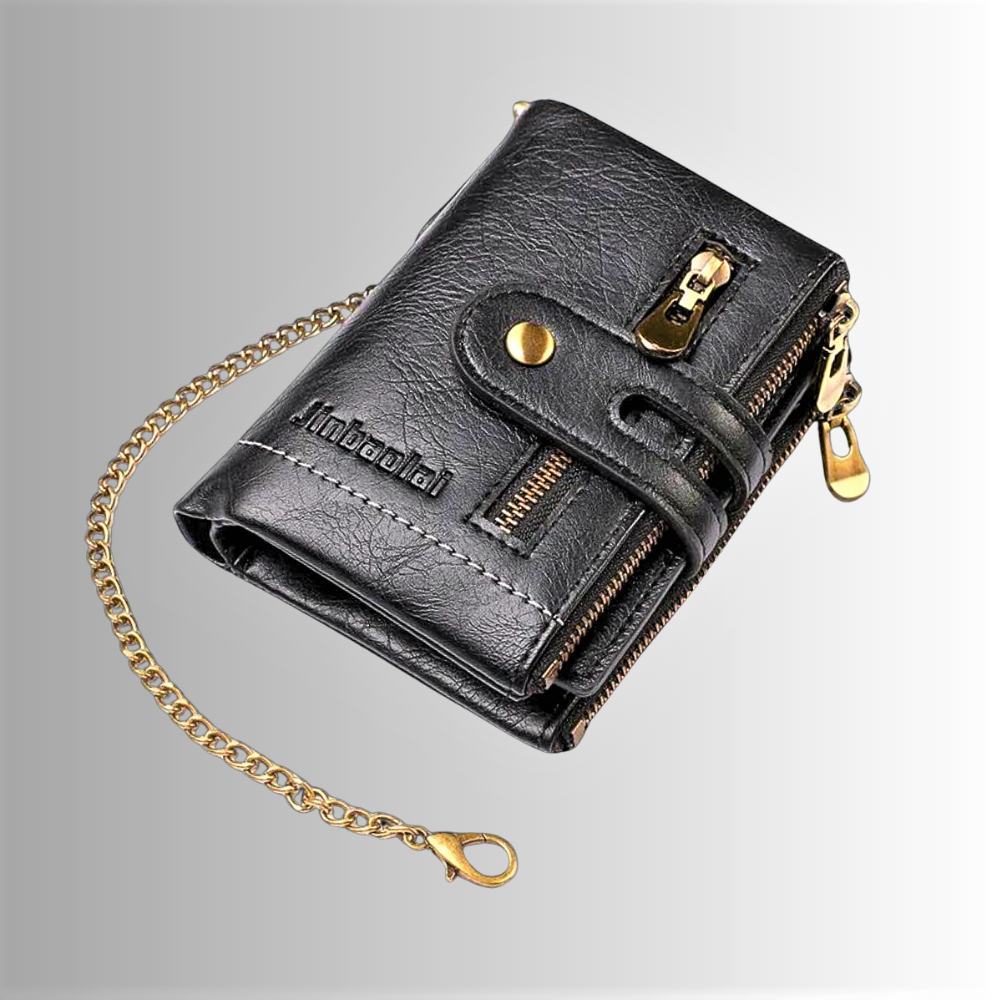 Mini Wallet Anti-Pickpocketing in Genuine Cowhide