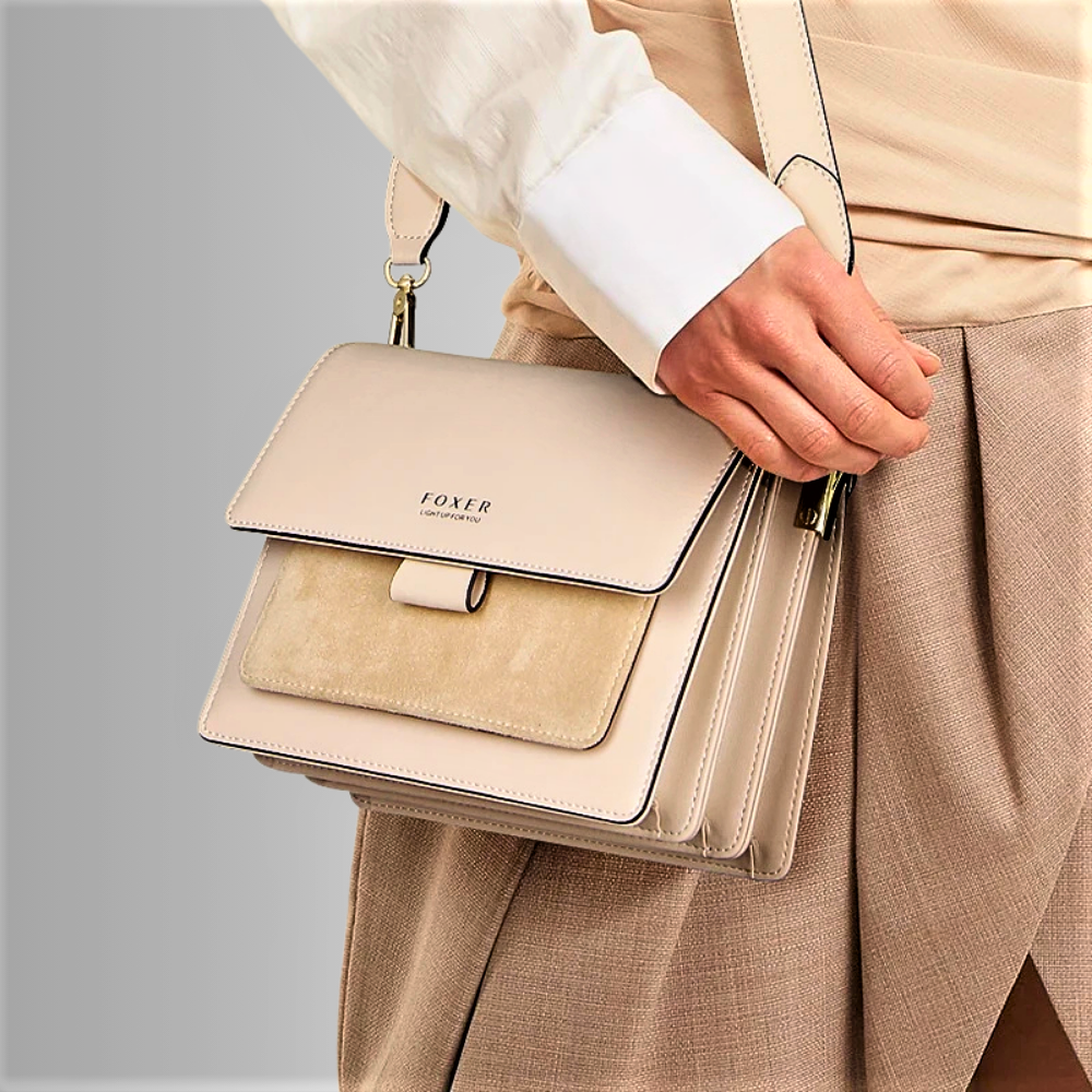 Mini Bag a Soffietto in Pelle di Vitellino