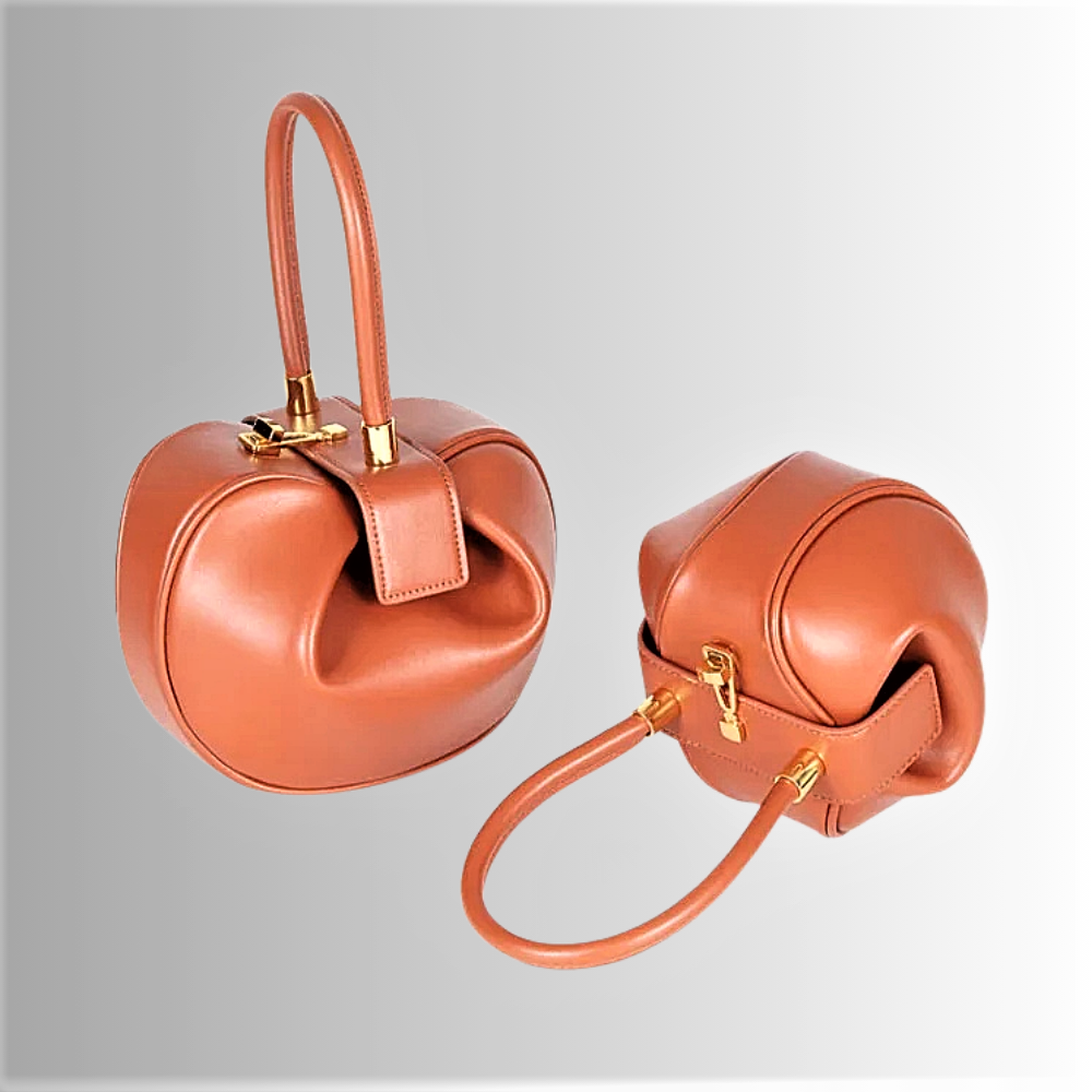 Mini Bag in Pelle di Vitellino a Doppio Strato