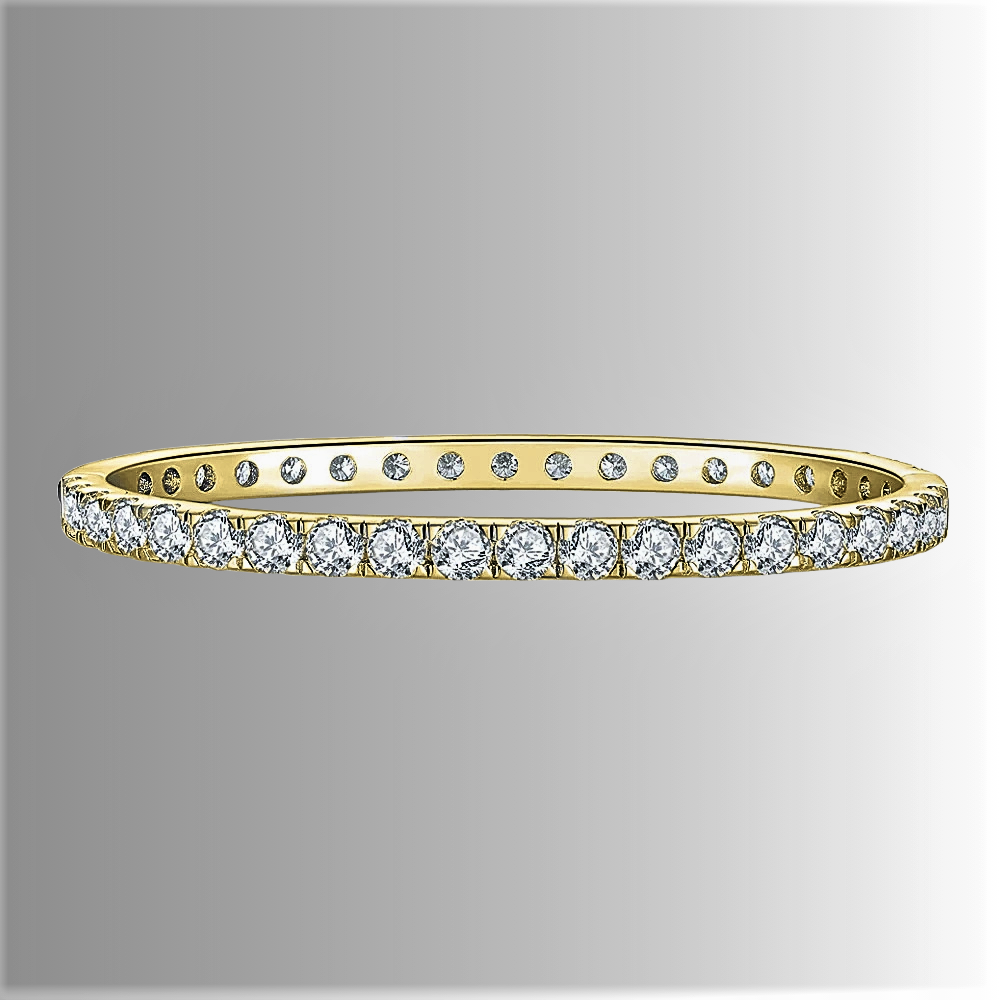Bracciale Rigido Lux Eternity con Moissaniti D Color fino a 12 Carati