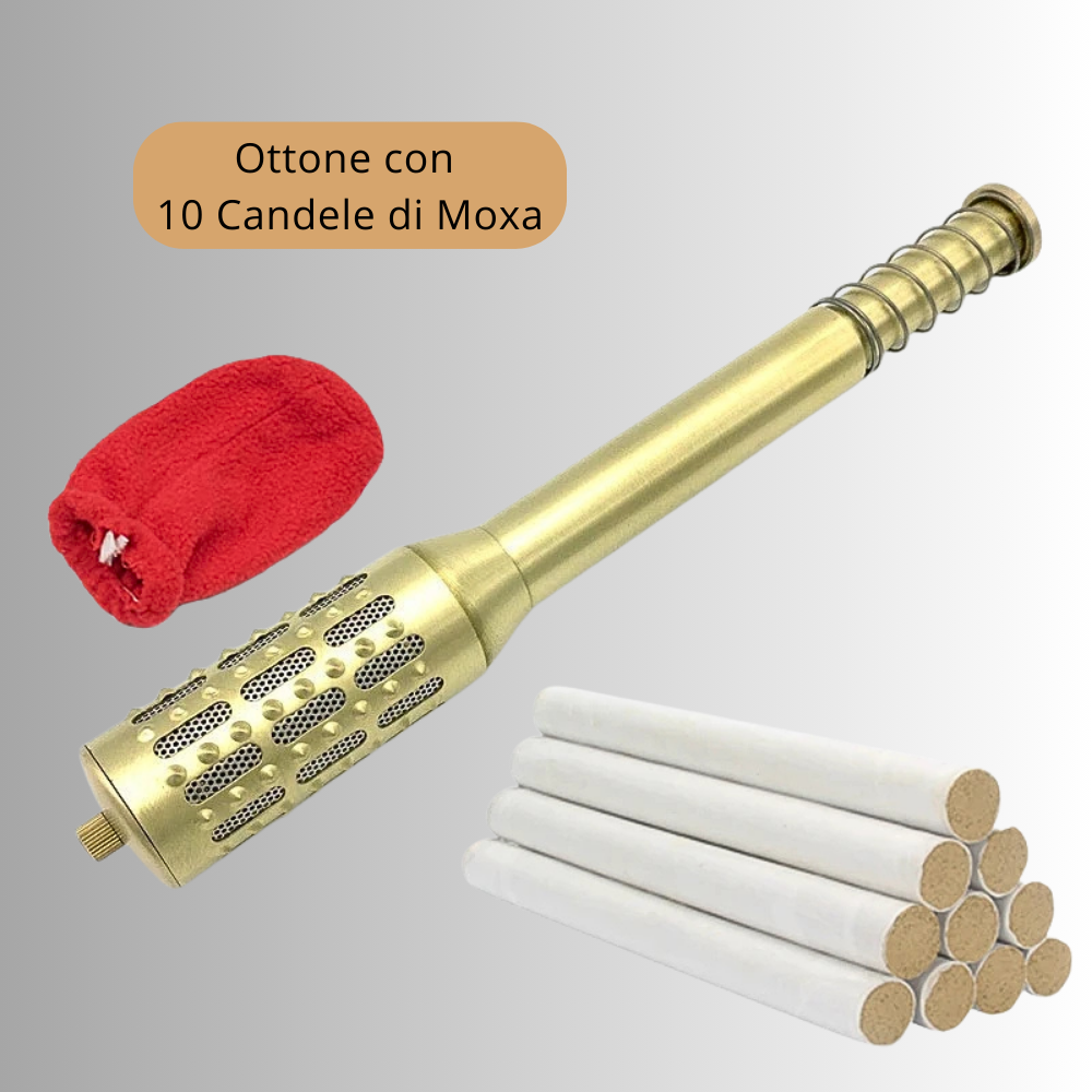 Braciere per Moxibustione con 10 candele di Moxa