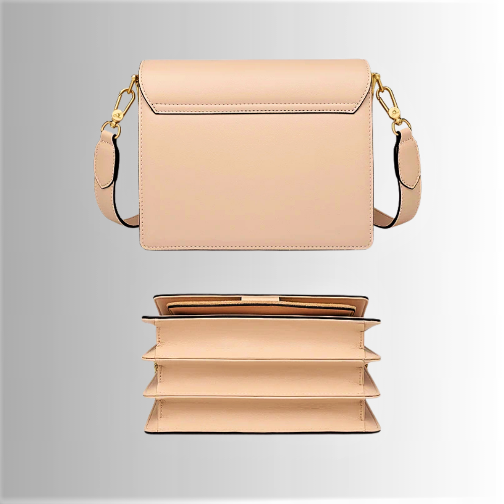 Mini Bag a Soffietto in Pelle di Vitellino