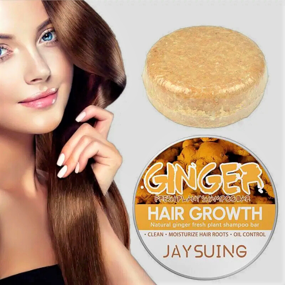 Shampoo Solido allo Zenzero Anticaduta e Ricrescita 100% BIO