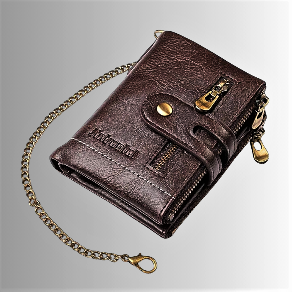 Mini Wallet Anti-Pickpocketing in Genuine Cowhide