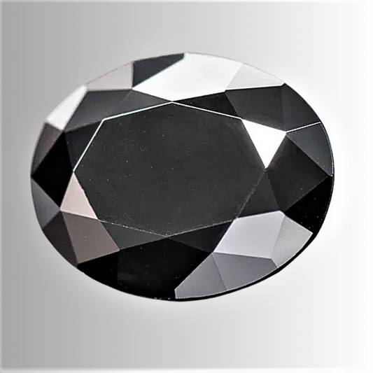 Moissanite Nera Taglio Ovale Certificata