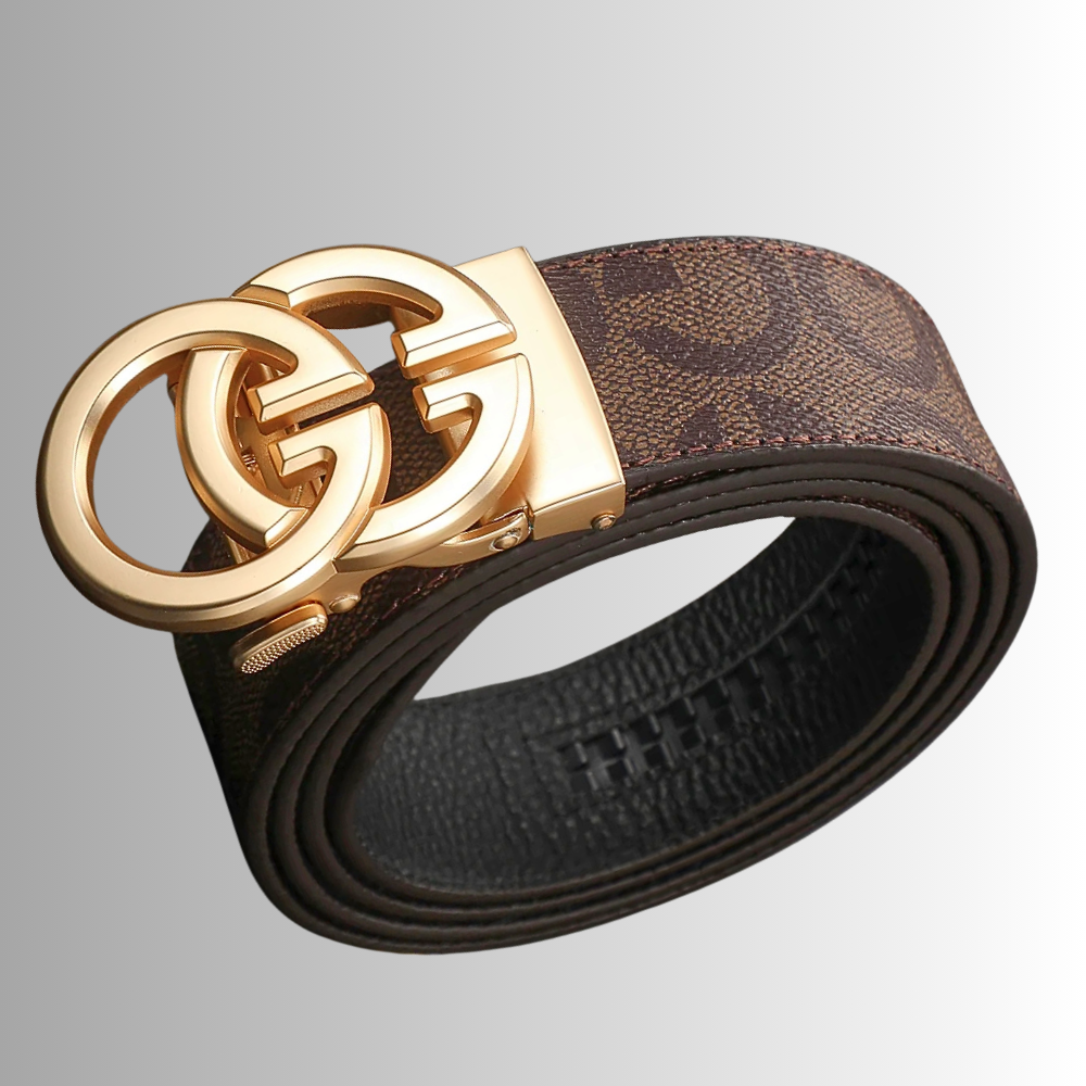 Cintura Unisex in Stile Gucci in Pelle di Vitellino