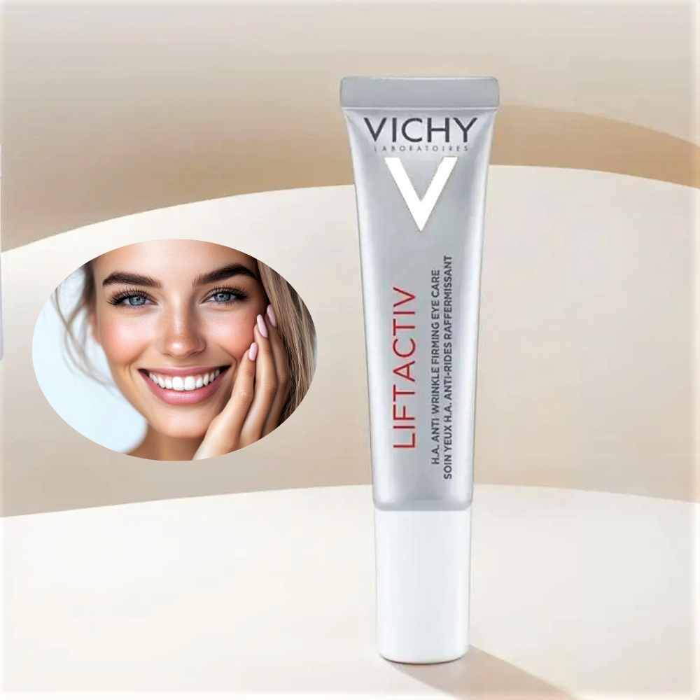 Crema Contorno Occhi Vichy con Acido Ialuronico, Vitamina C e Caffeina