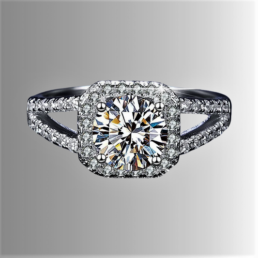 Solitario con Moissanite D Color VVS1 Certificata