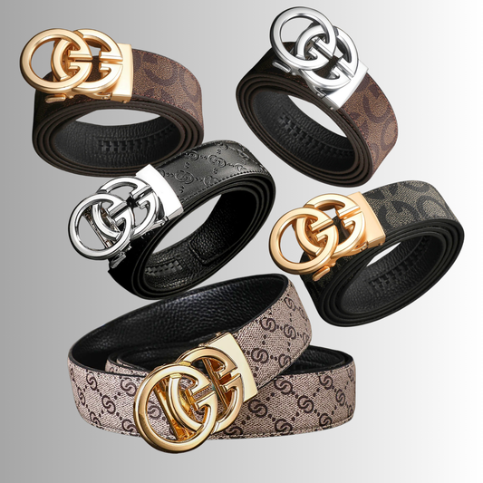 Cintura Unisex in Stile Gucci in Pelle di Vitellino
