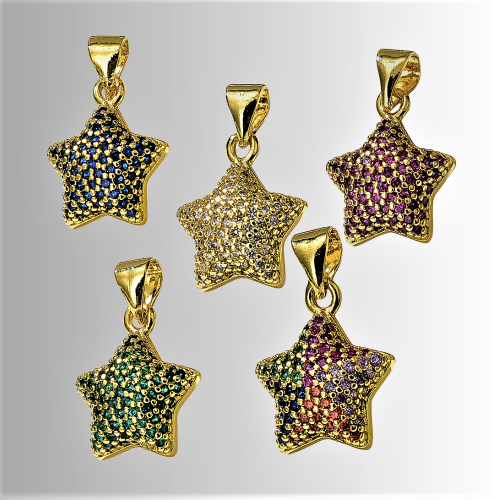 Colgante "Estrella Brillante" - Una Nota de Color de la Colección Elegance