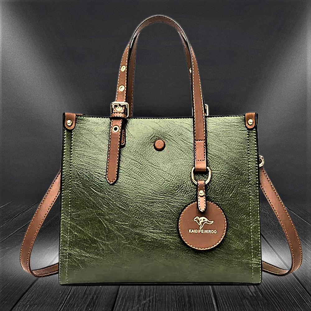 3-Layer Cowhide Leather Bag