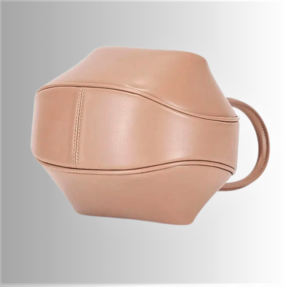 Mini Bag in Pelle di Vitellino a Doppio Strato