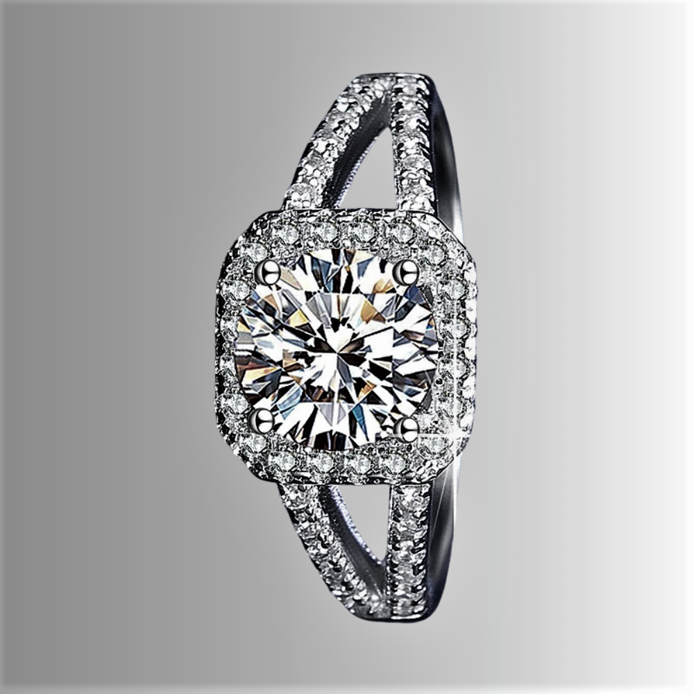 Solitario con Moissanite D Color VVS1 Certificata
