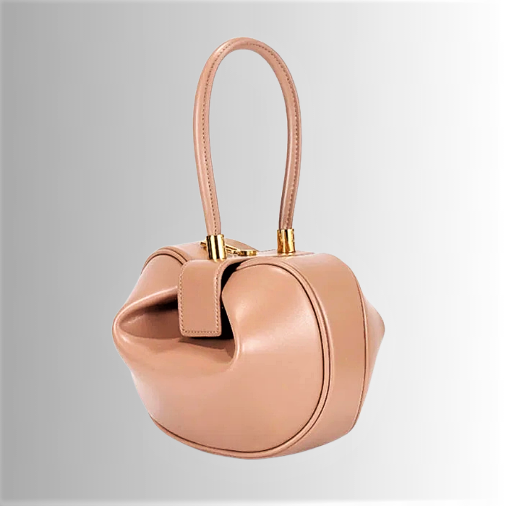 Mini Bag in Pelle di Vitellino a Doppio Strato