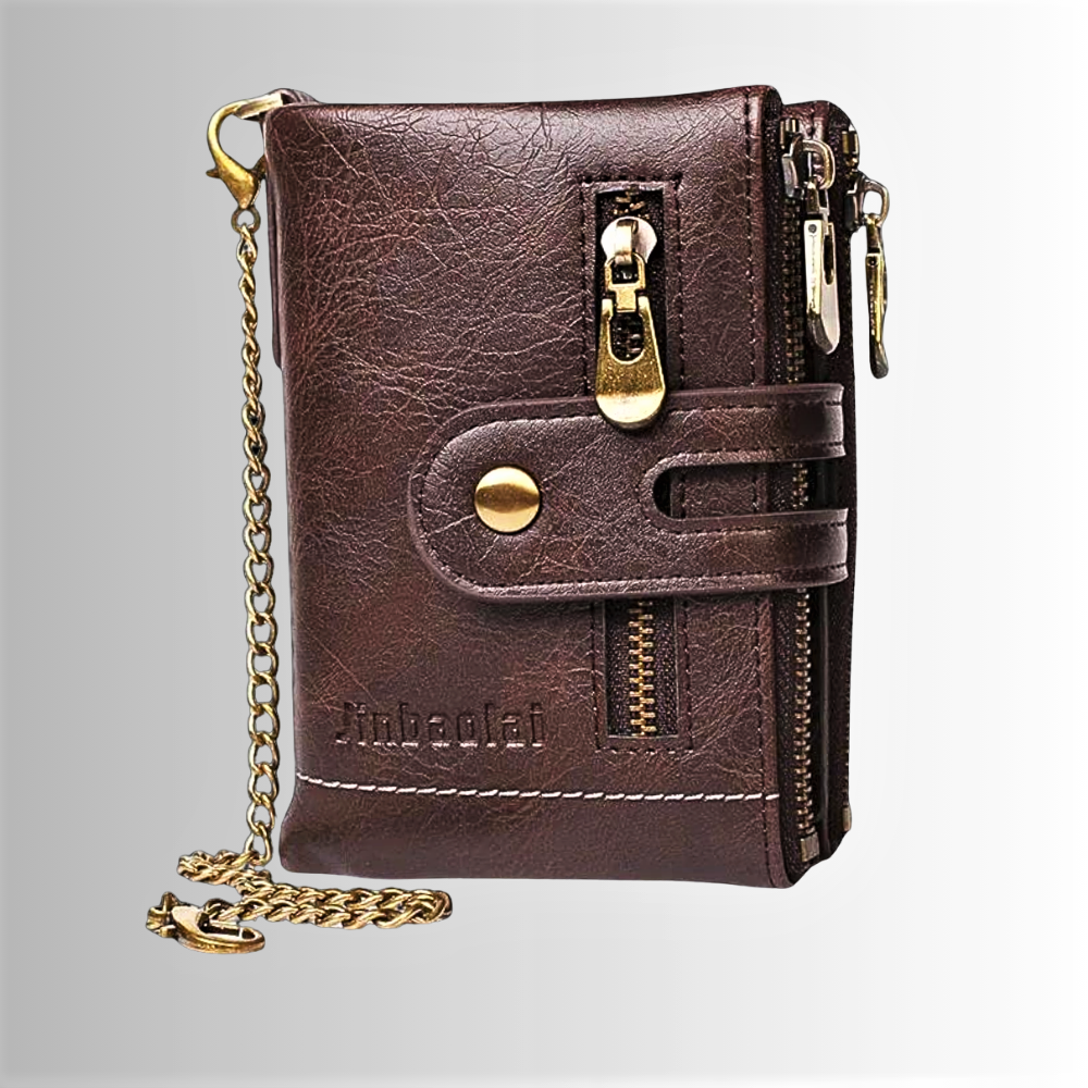 Mini Wallet Anti-Pickpocketing in Genuine Cowhide