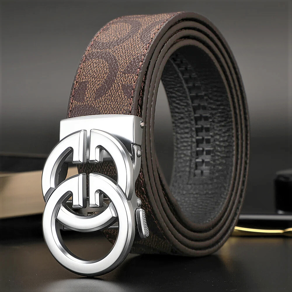 Cintura Unisex in Stile Gucci in Pelle di Vitellino