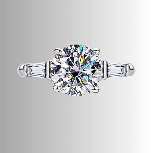 Trilogy con Moissanite per ct 3,60