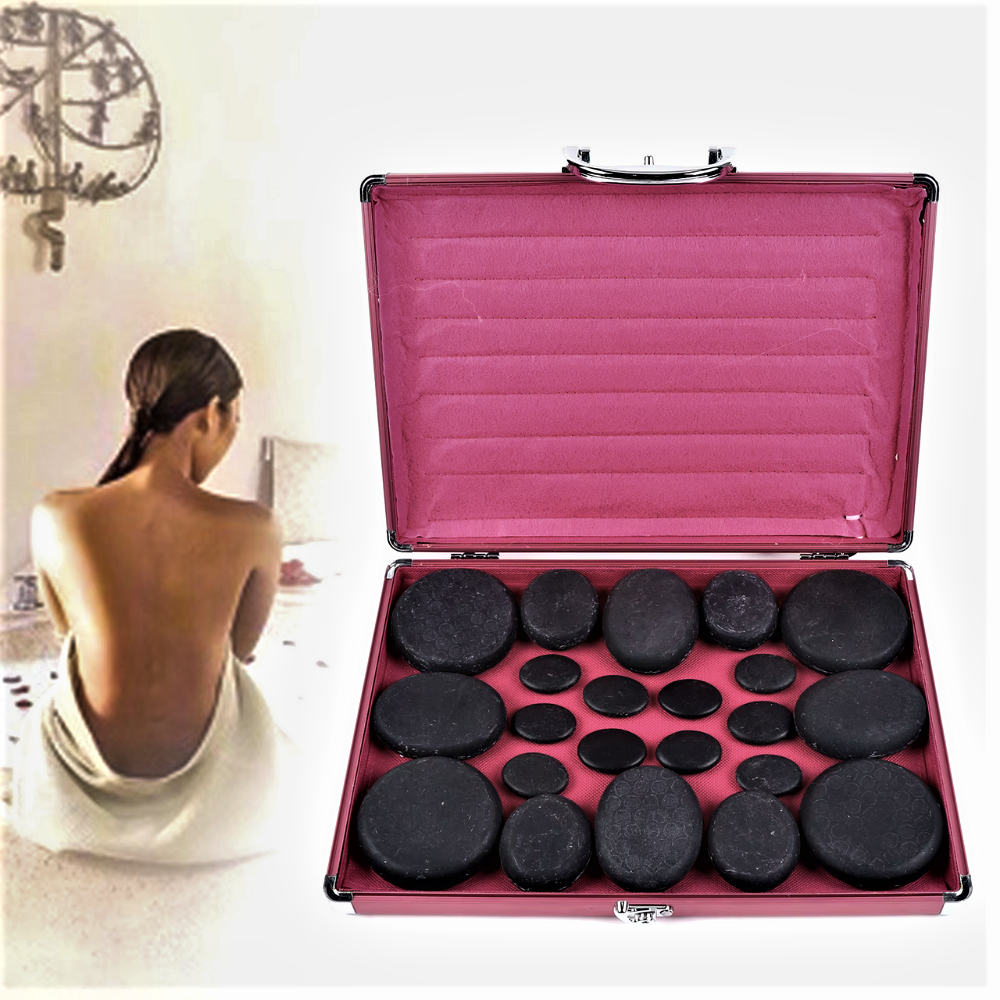 Set Massaggio con Pietre con valigetta Riscaldante
