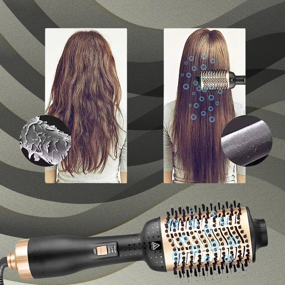 Spazzola Asciugacapelli Professionale 4 in 1