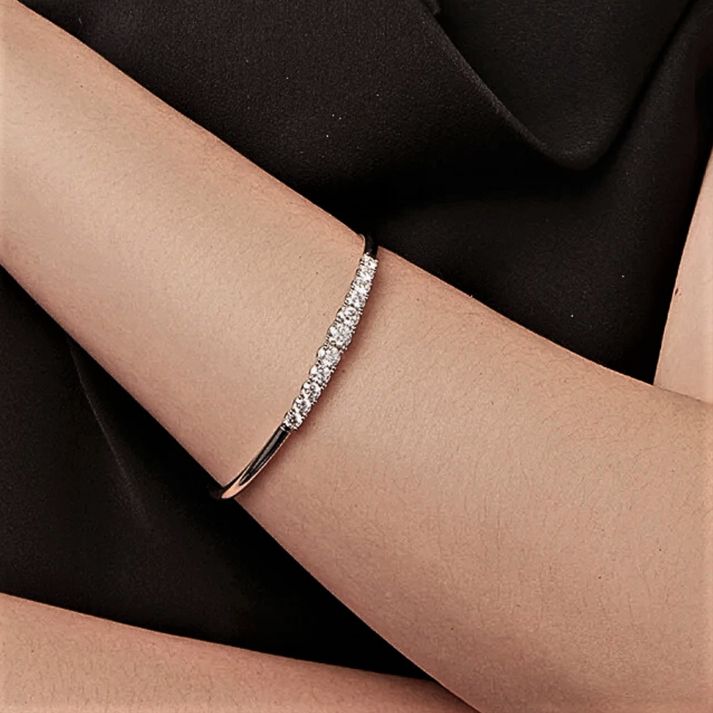 Bracciale Rigido con Moissaniti per ct 3,60