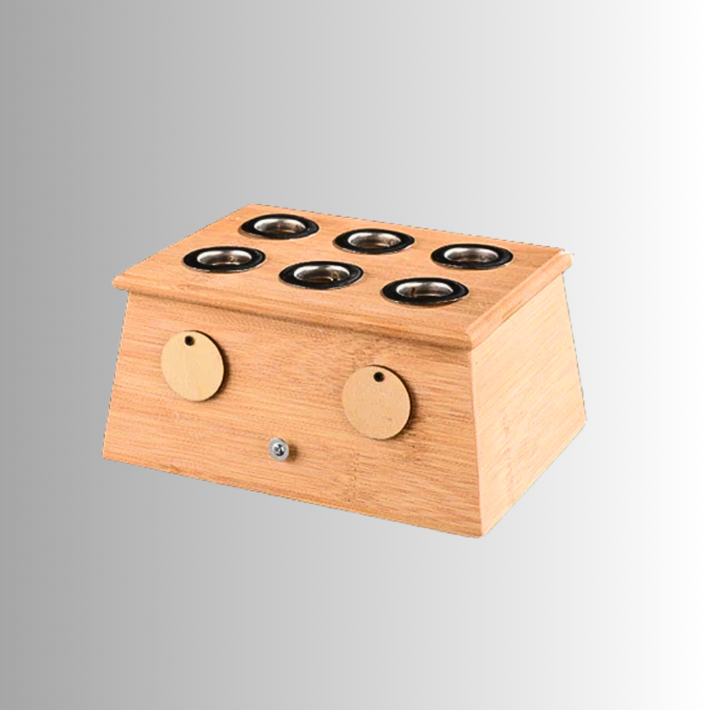 Brasero de moxibustión de madera de bambú: tratamiento natural y seguro para la salud 