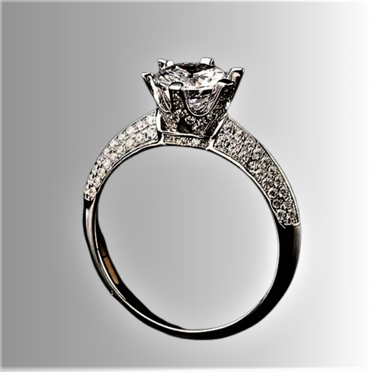Solitaire "Six Points of Fire" A Source of Light for Your Hand 