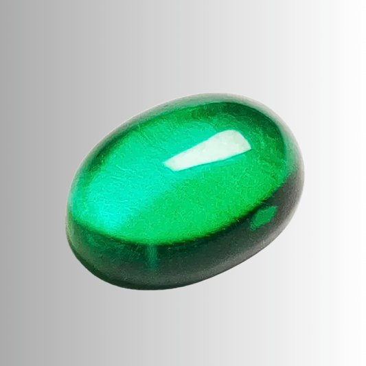 Smeraldi Colombiani Lab Grown Taglio Cabocon Ovale
