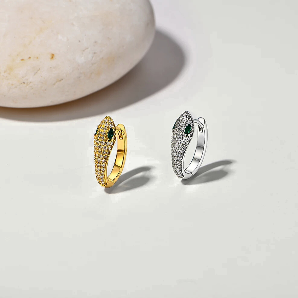 Orecchini a Serpente con Moissaniti