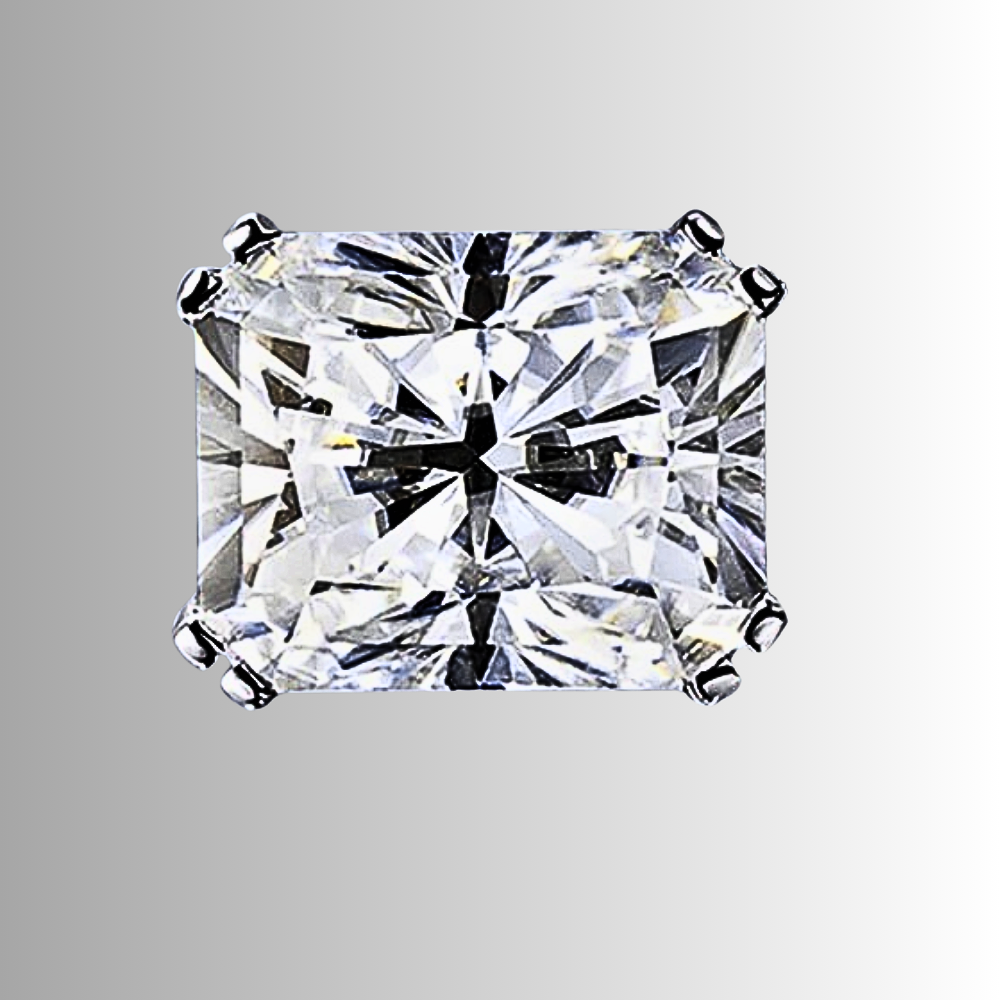 Orecchini Punto Luce con Moissaniti Taglio Radiant