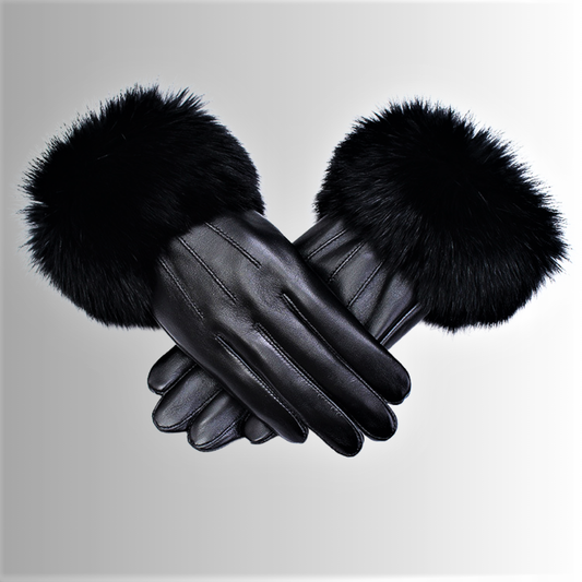 Touch Screen Gloves in Sheepskin and Lapin Fur