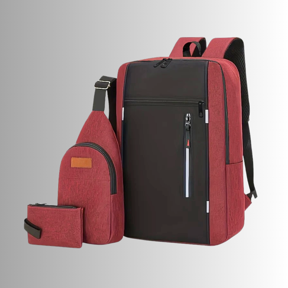 Set abbinato di Zaino, Marsupio e Pochette