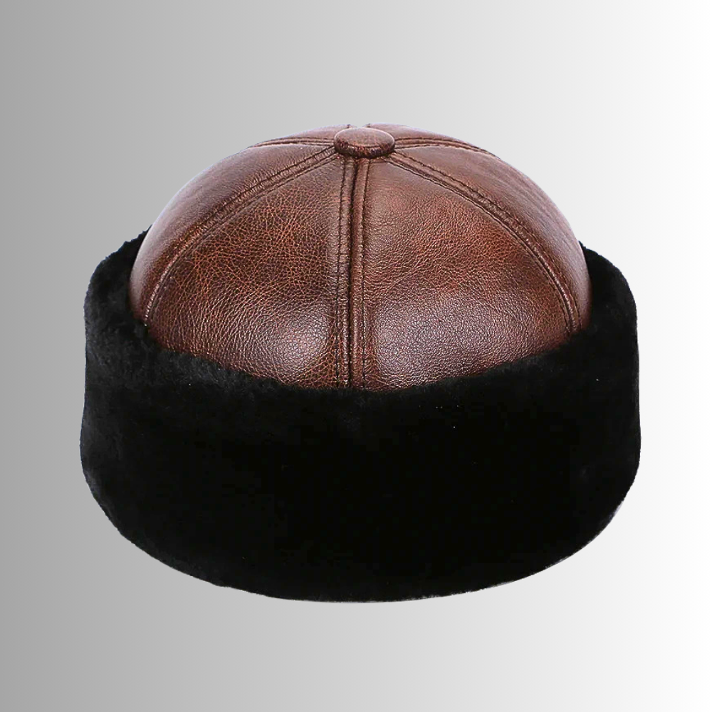 Cappello Bomber in Fiore di Pelle di Vitellino