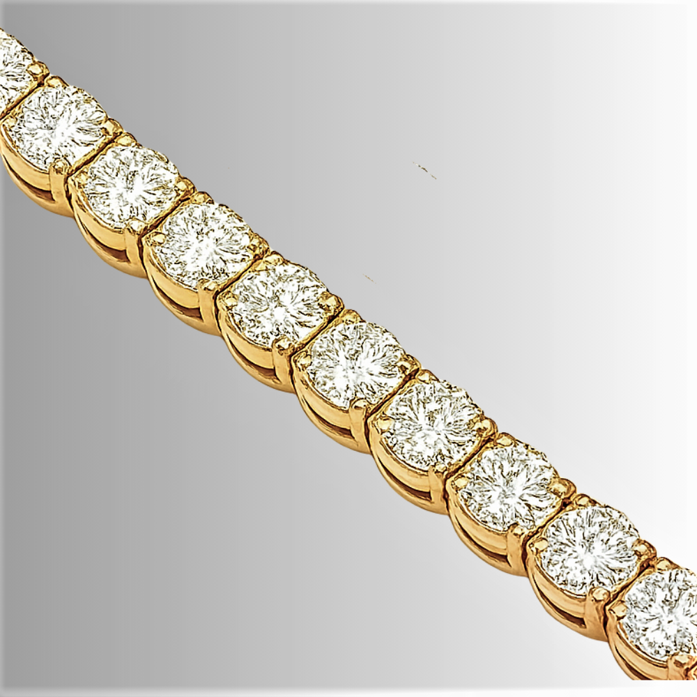 Bracciale  e Collana Tennis con Moissaniti da ct 1.00 cadauna