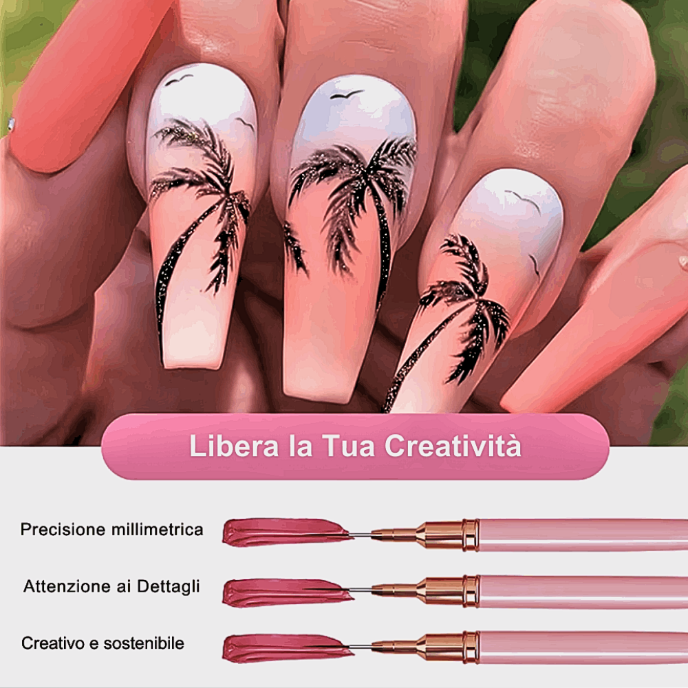 Set Professionale Pennelli per Nail Art e Make-Up