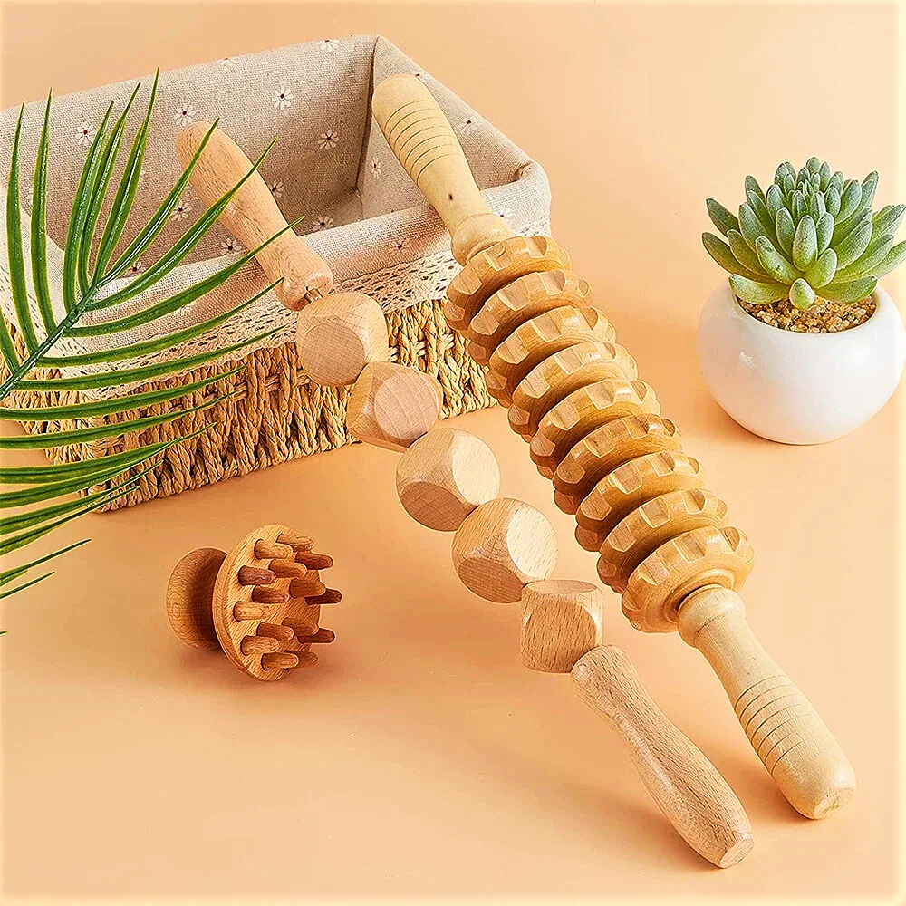 Strumenti Professionali per Massaggi in Legno Massiccio e Bamboo