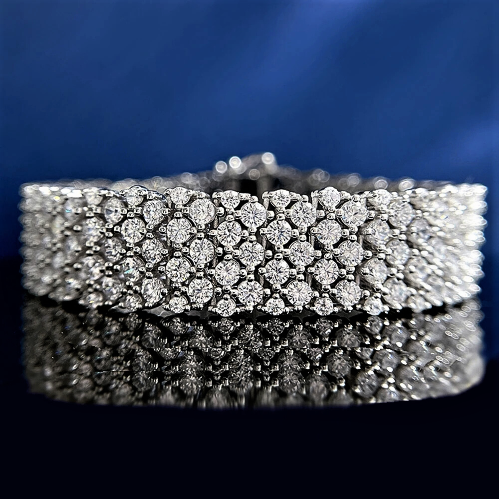 Bracciale a Fascia con Brillanti Coltivati