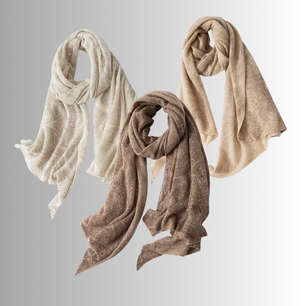 Sciarpa in Puro Cachemire Jacquard