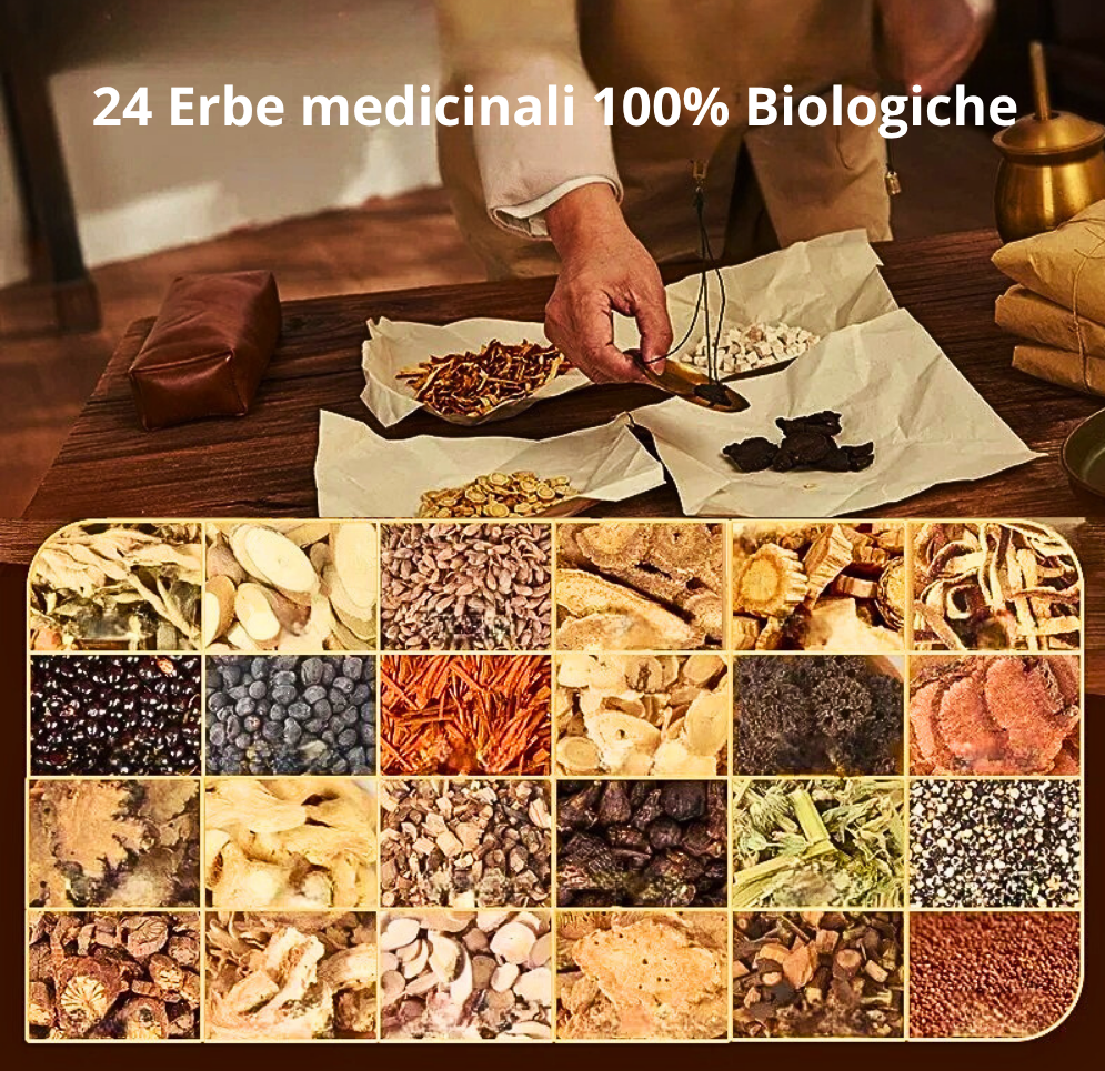 Composto Fitoterapico con 24 Erbe medicinali per Salute e Benessere