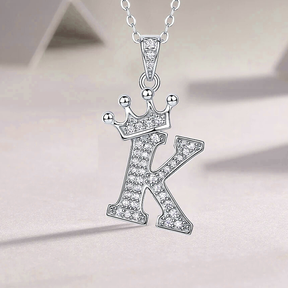 Collana con Iniziali in Moissanite