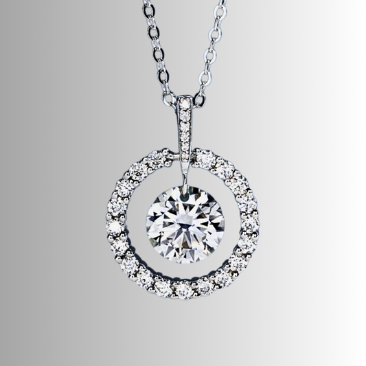Collana con Ciondolo di Moissaniti per ct 3,79