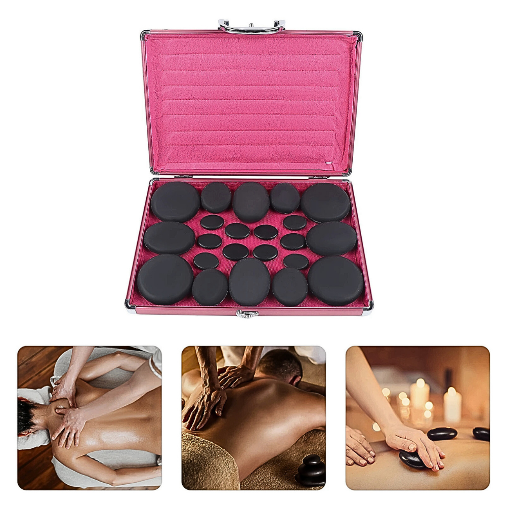 Set Massaggio con Pietre con valigetta Riscaldante