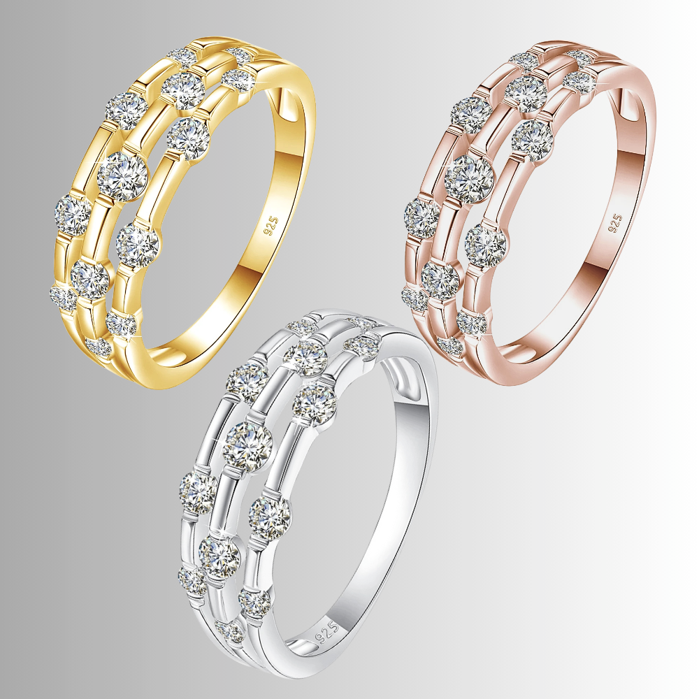 Fascetta a Canna di Bamboo con Moissaniti D Color