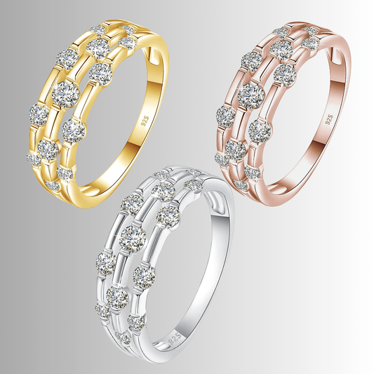 Fascetta a Canna di Bamboo con Moissaniti D Color