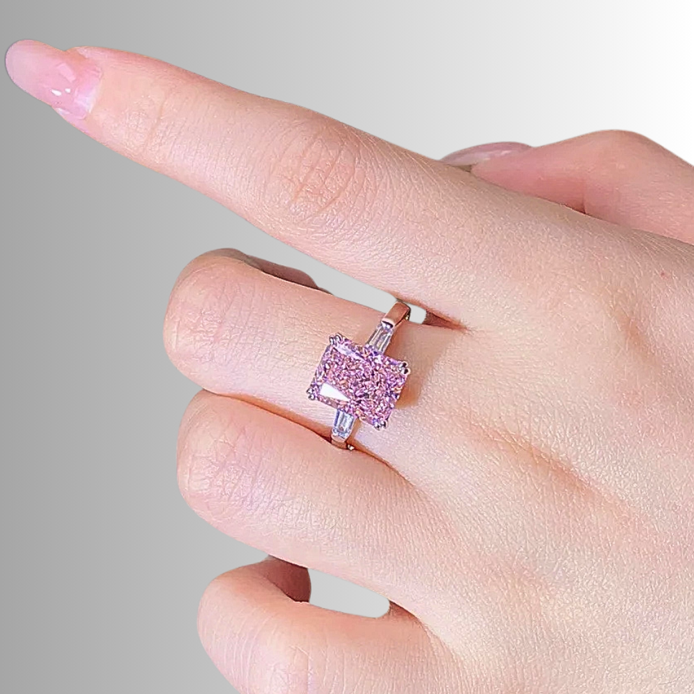Collezione di Anelli con Zaffiri Rosa creati in Laboratorio