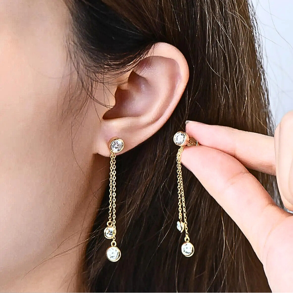 Orecchini a Catenelle con Moissaniti