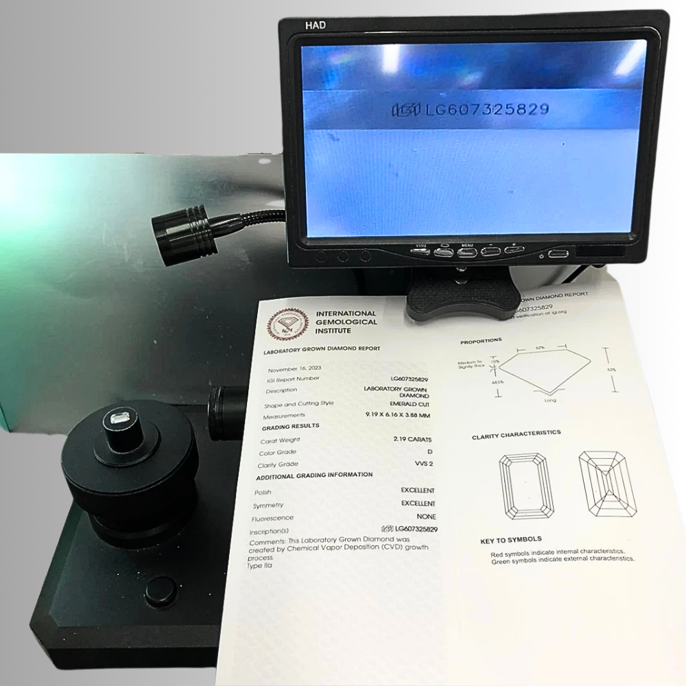 Diamanti Lab Grown Taglio Smeraldo da ct 1,00 a ct 5,00